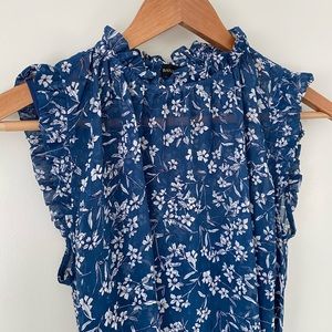 Banana Republic ruffle neck dress